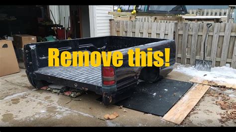 how to remove truck bed